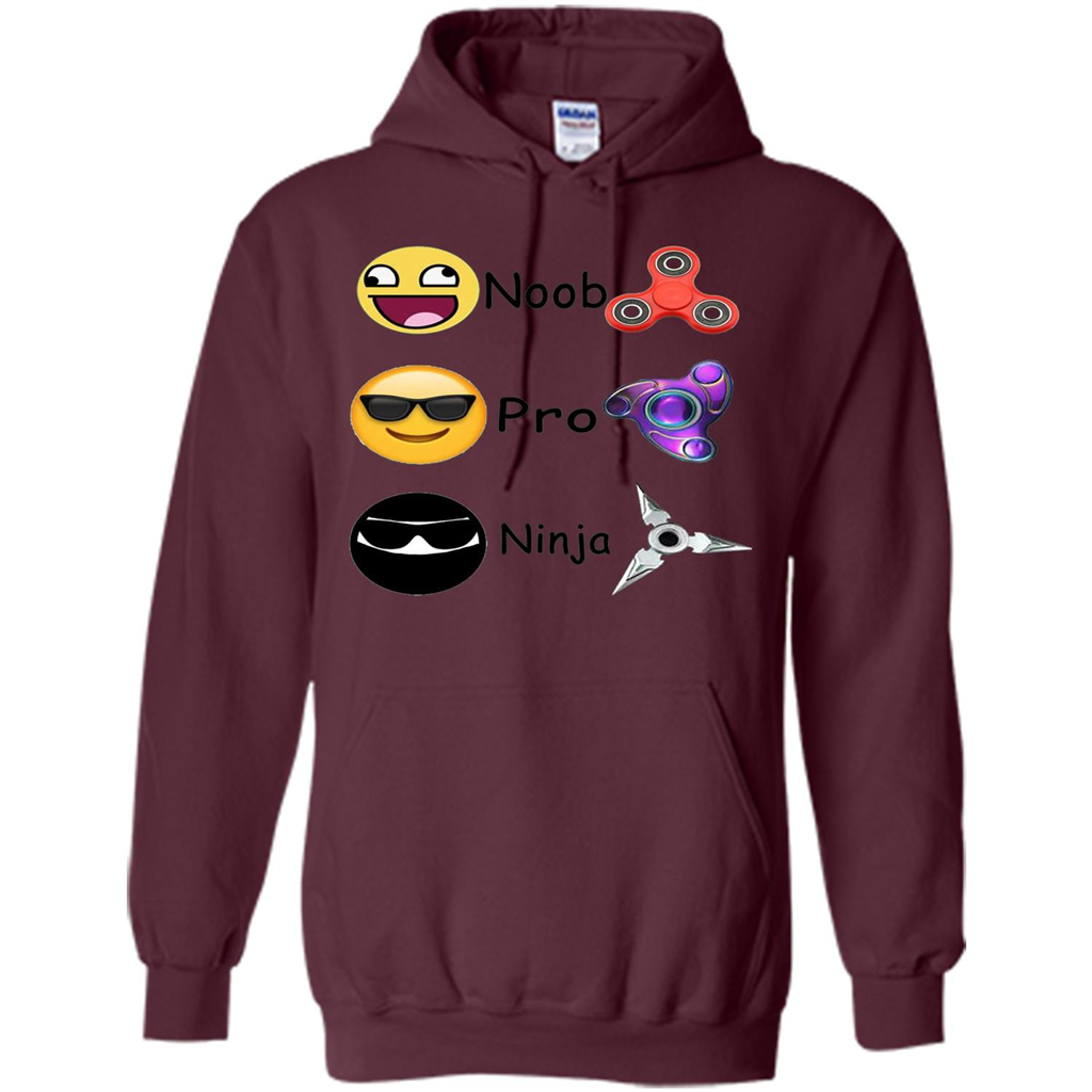 Fidget Spinner Emoji Classification Gamer Guide T-shirt Maroon