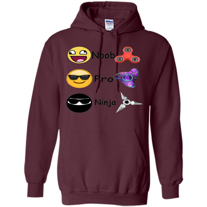Fidget Spinner Emoji Classification Gamer Guide T-shirt Maroon