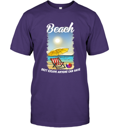 Beach Best Escape Anyone Can Have Summer Holiday Shirt T-Shirt Purple