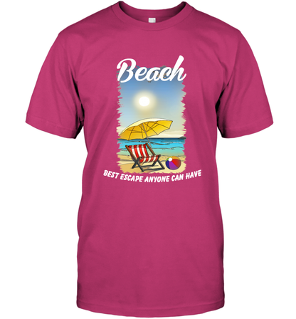 Beach Best Escape Anyone Can Have Summer Holiday Shirt T-Shirt Heliconia