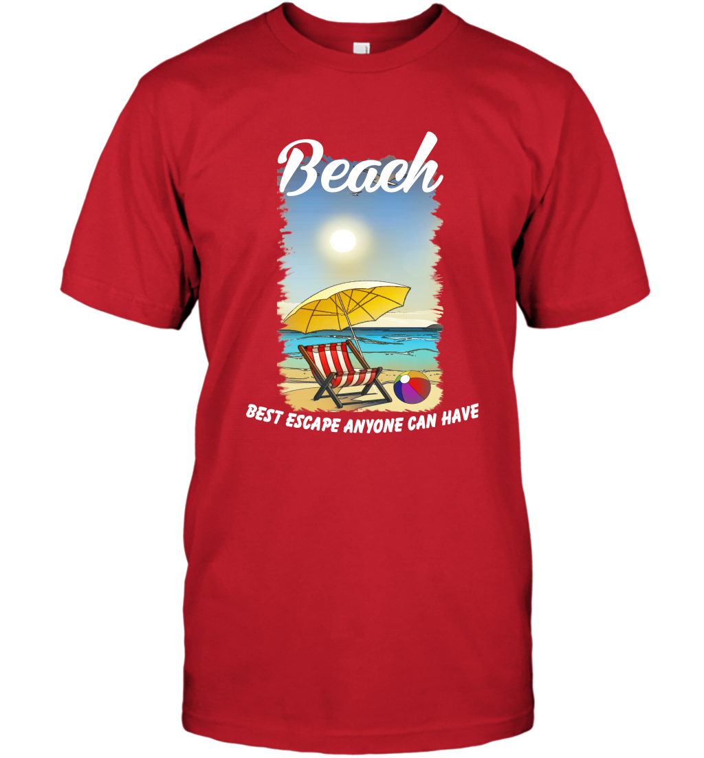 Beach Best Escape Anyone Can Have Summer Holiday Shirt T-Shirt Red