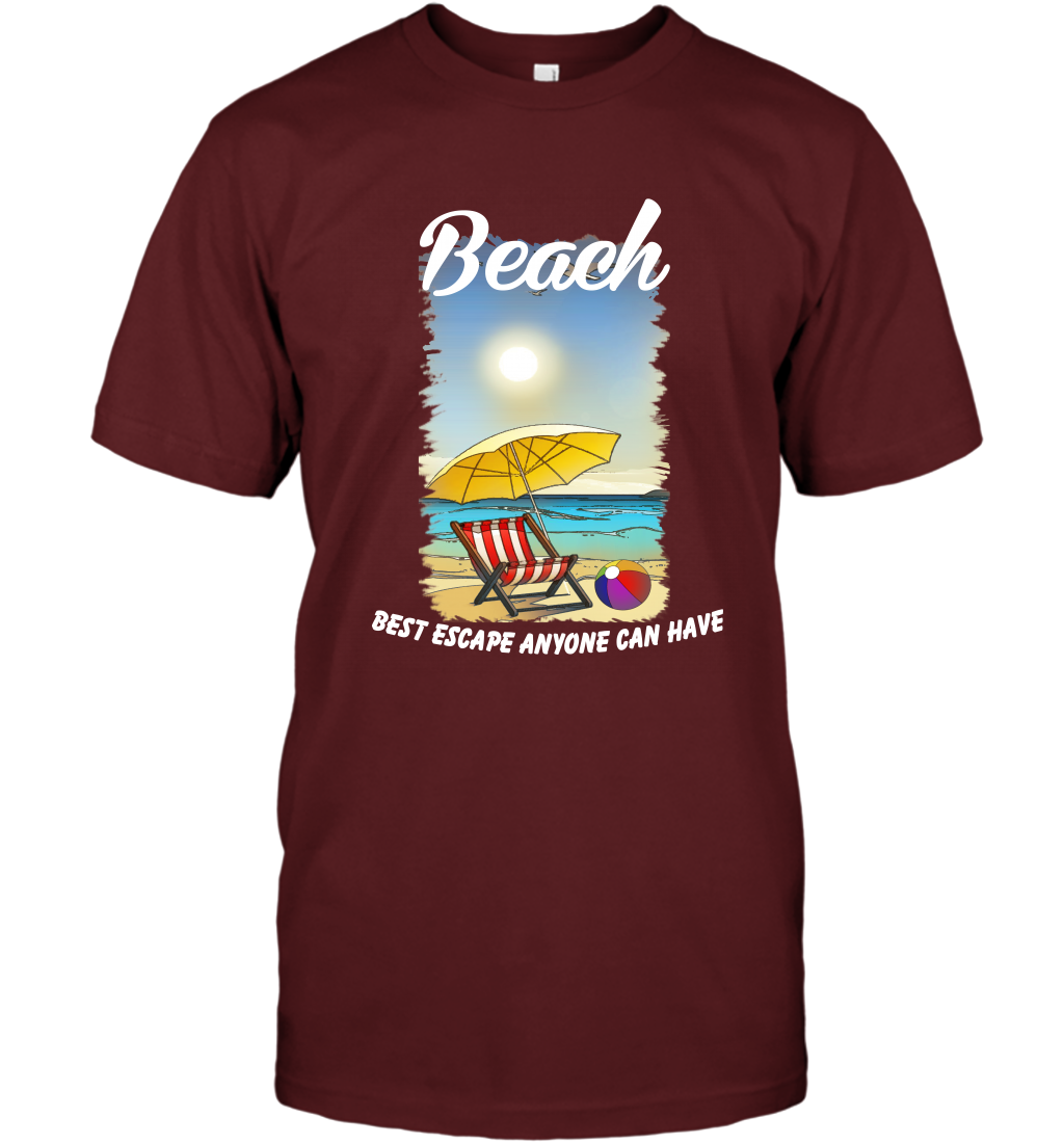 Beach Best Escape Anyone Can Have Summer Holiday Shirt T-Shirt Cardinal