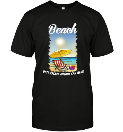 Beach Best Escape Anyone Can Have Summer Holiday Shirt T-Shirt Black