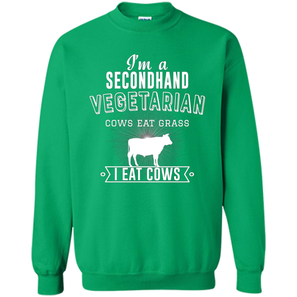 Secondhand Vegetarian T-shirt Funny Vegetarian T-shirt Irish Green