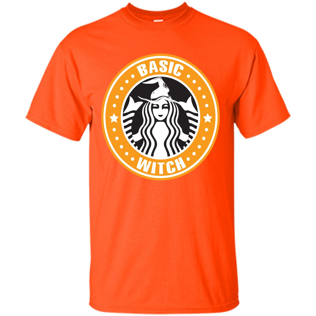 Halloween T-shirt Basic Witch T-shirt Orange