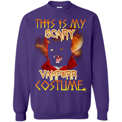 Halloween T-shirt This Is My Scary Vampurr Costume T-shirt