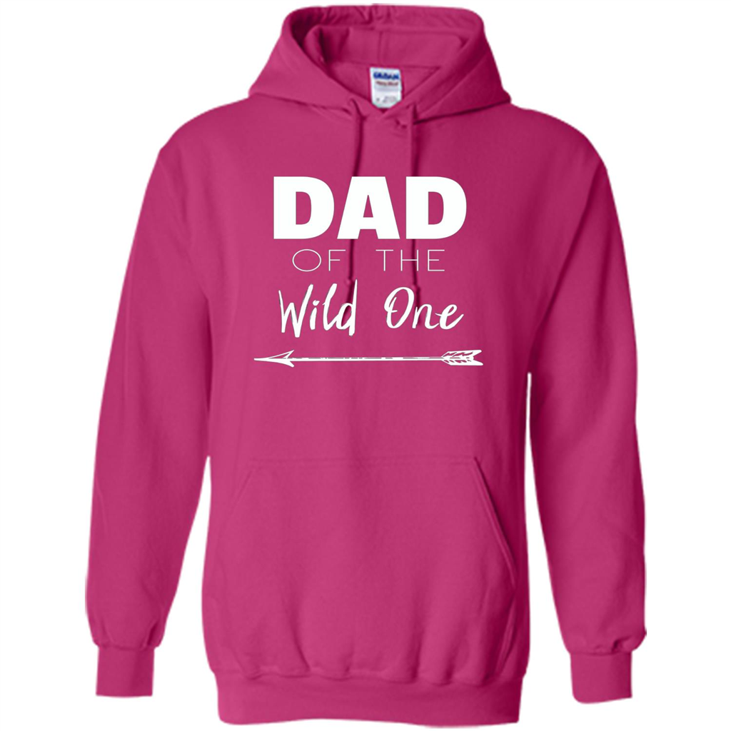 Dad and Kids T-shirt Dad Of The Wild One Father T-shirt Heliconia