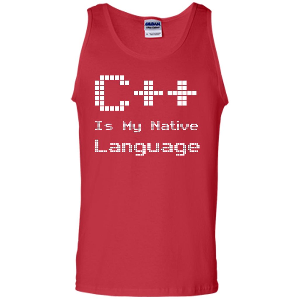 IT T-shirt C++ Is My Native Language Red