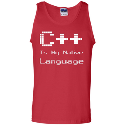 IT T-shirt C++ Is My Native Language Red