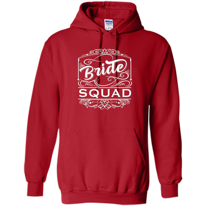 Bride Squad T-shirt Womens Bachelorette Party Bridesmaids Red