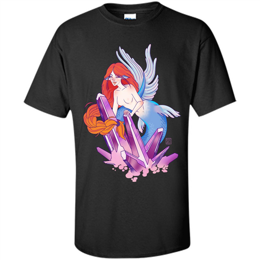 Cute Mermaid T-Shirt Black