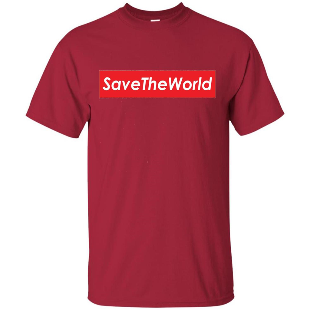Save The World T-shirt Cardinal
