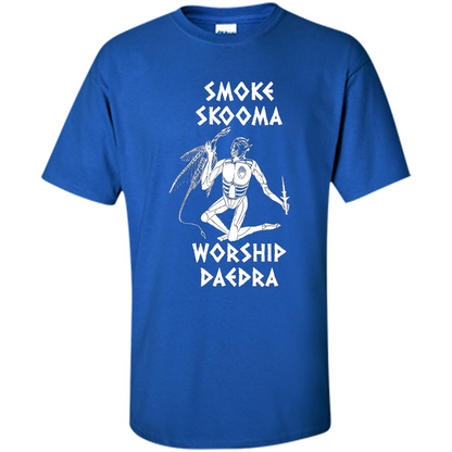Smoke Skooma Worship Daedra T-shirt Royal