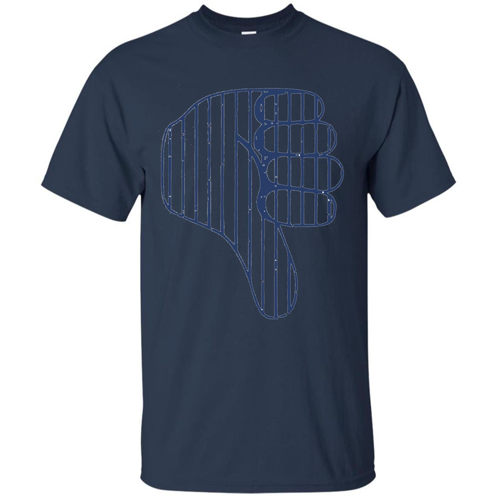Baseball T-shirt Baseball Celebration Thumbs Down T-shirt Navy