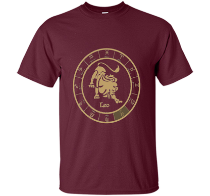 LeoT-Shirt shirt Maroon