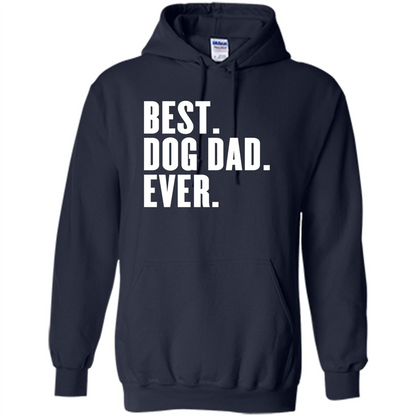 Funny Best Dog Dad Ever T-Shirt Navy
