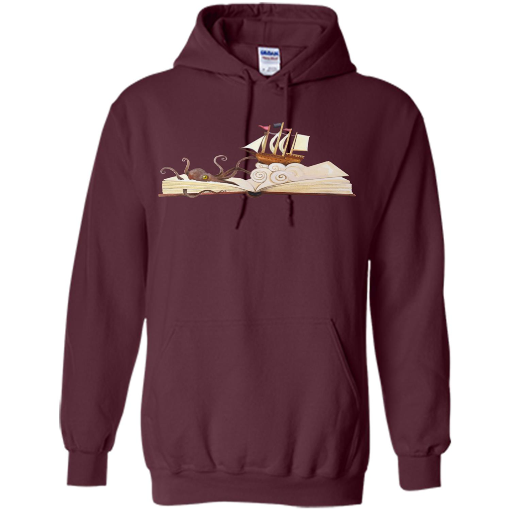 Book Reader T-shirt Love To Read Book Maroon