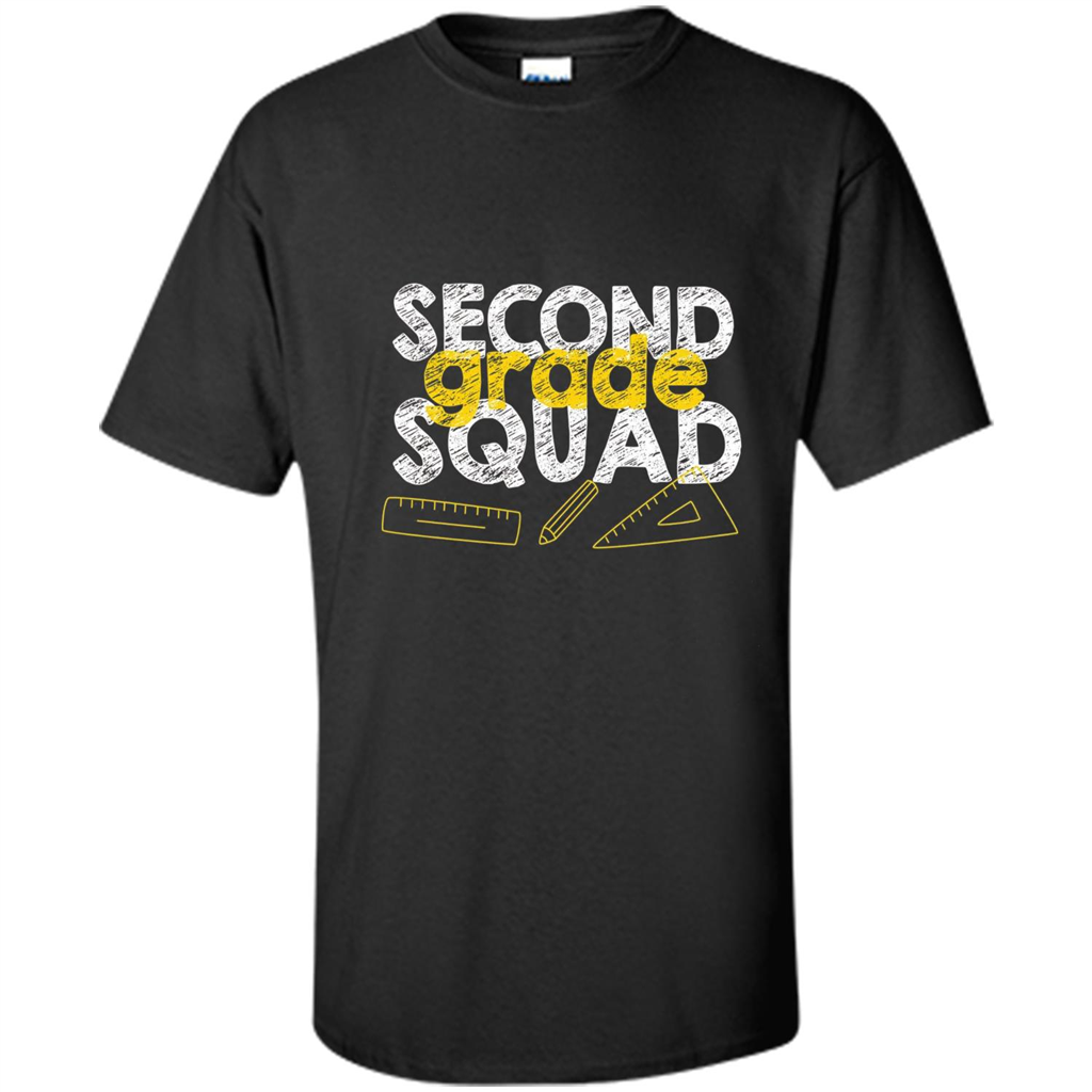 Second Grade Squad T-shirt Students Back To School T-shirt Black