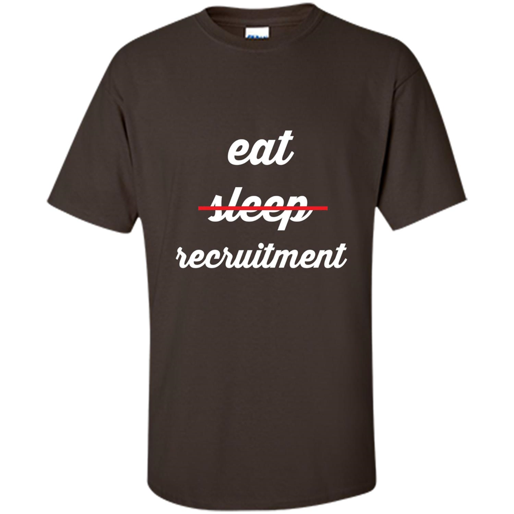 Eat Sleep Recruitment T-shirt Dark Chocolate