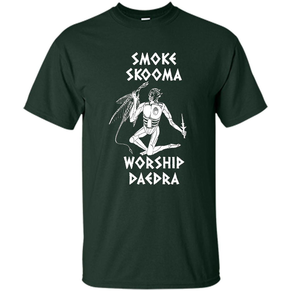 Smoke Skooma Worship Daedra T-shirt Forest Green