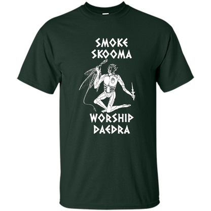 Smoke Skooma Worship Daedra T-shirt Forest Green