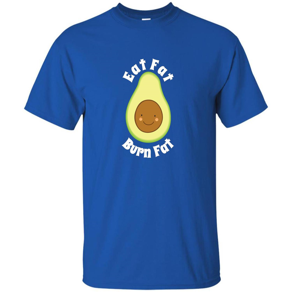 Eat Fat Burn Fat Avocado T-shirt Royal