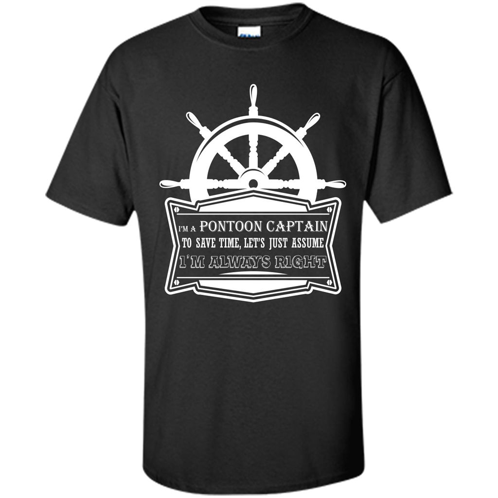 I'm A Pontoon Captain T-shirt Black