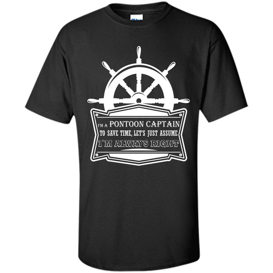 I'm A Pontoon Captain T-shirt Black
