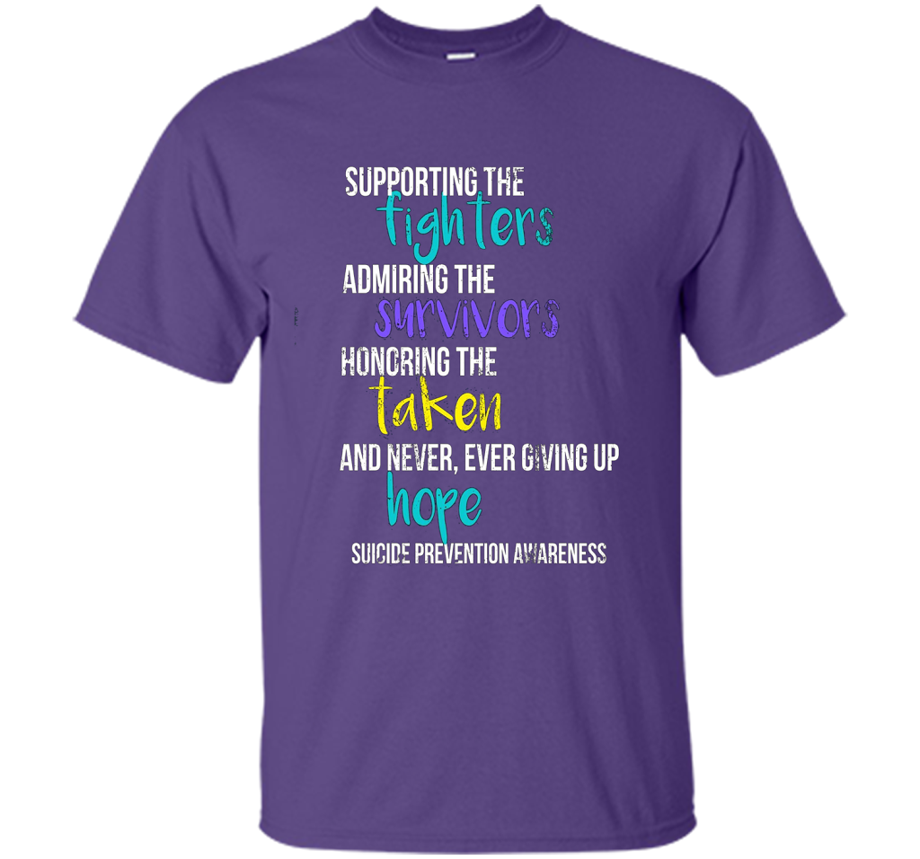 Vintage Suicide Prevention Awareness T-Shirt Distressed shirt Purple