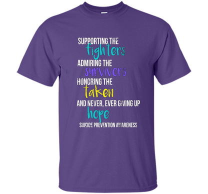 Vintage Suicide Prevention Awareness T-Shirt Distressed shirt Purple