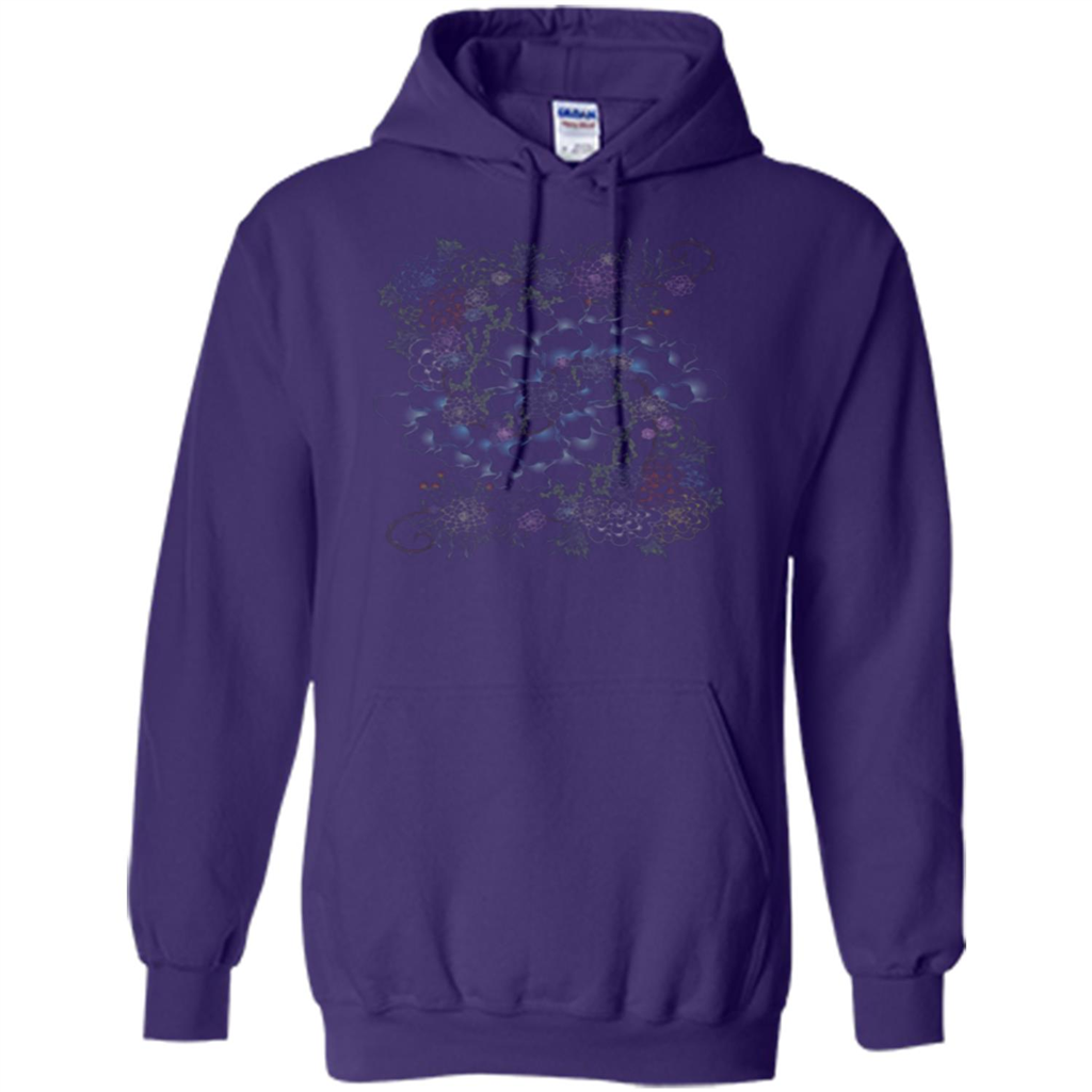 Succulent Swirl T-shirt Purple