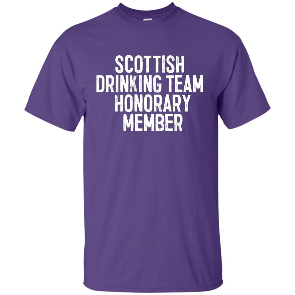 Scottish Drinking Team Honorary Member T-Shirt Purple
