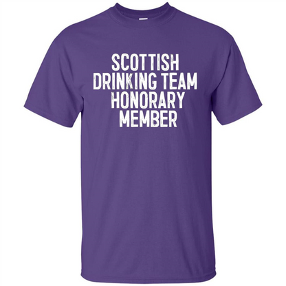 Scottish Drinking Team Honorary Member T-Shirt Purple
