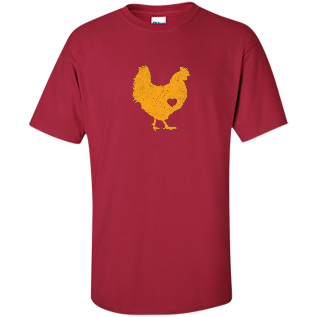 I Love My Chicken T- Shirt Cardinal