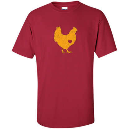 I Love My Chicken T- Shirt Cardinal