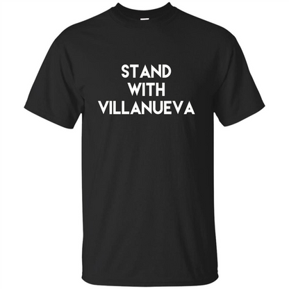 Football T-shirt Stand With Villanueva Black