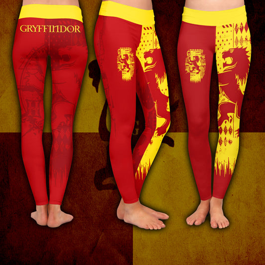 Quidditch Gryffindor Harry Potter 3D Leggings