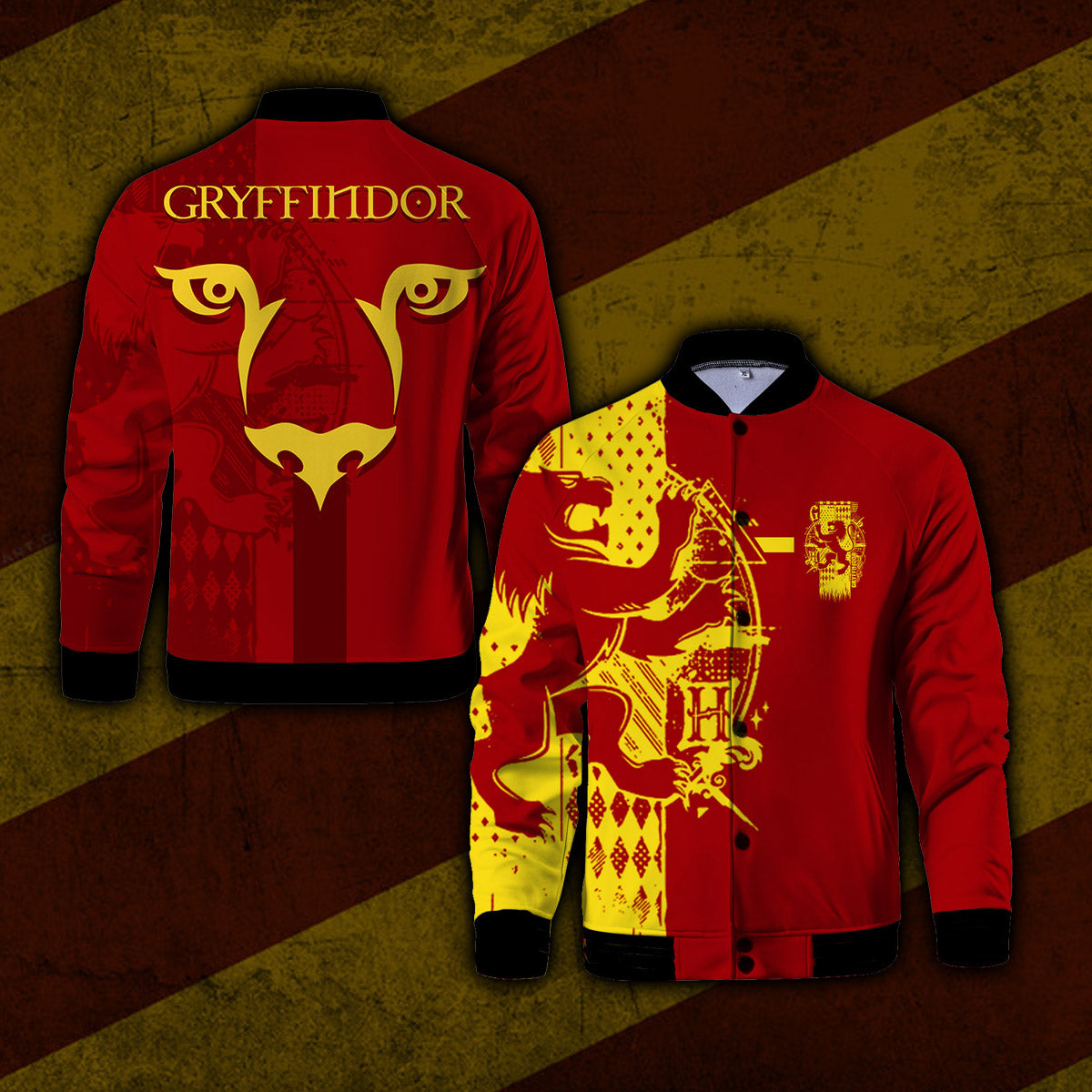 Quidditch Gryffindor Harry Potter Baseball Jacket