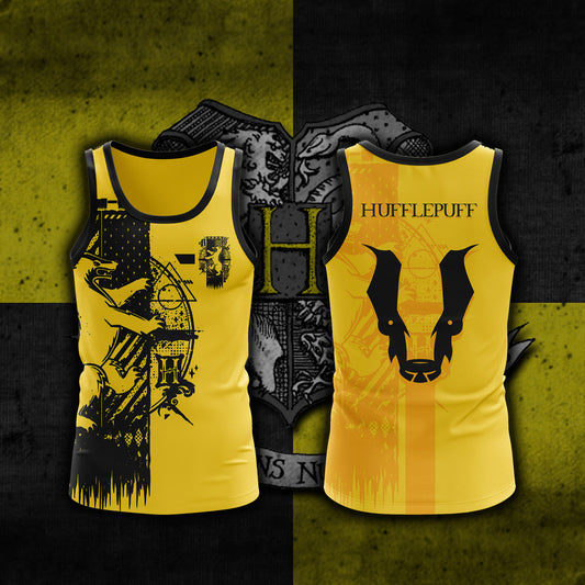 Quidditch Hufflepuff Harry Potter 3D Tank Top