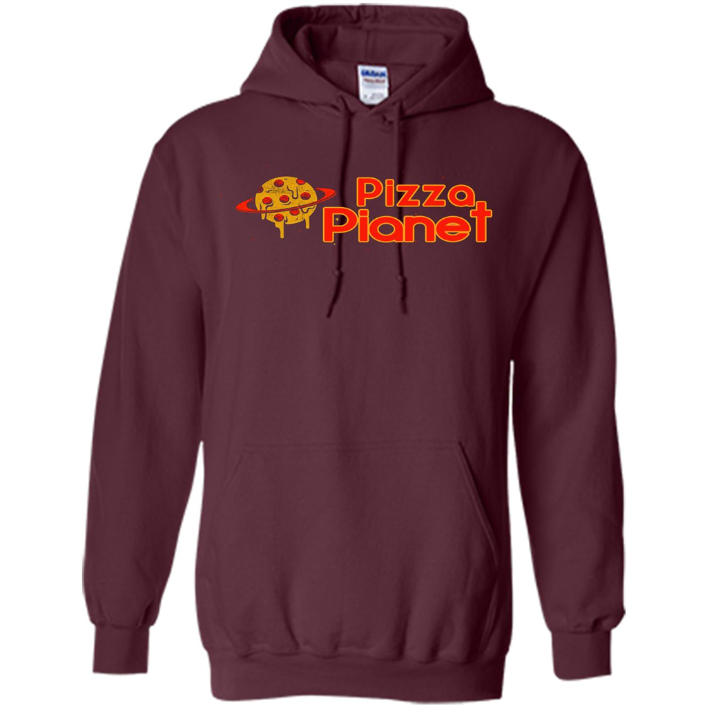 Pizza Lover T-shirt Pizza Pianet Maroon