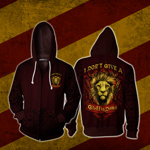 I Don't Give A GryffinDamn Harry Potter Zip Up Hoodie