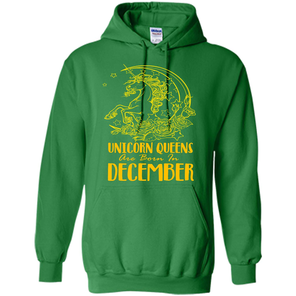 December Unicorn T-shirt Unicorn Queens Are Born In December Irish Green