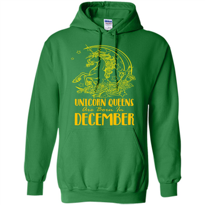 December Unicorn T-shirt Unicorn Queens Are Born In December Irish Green