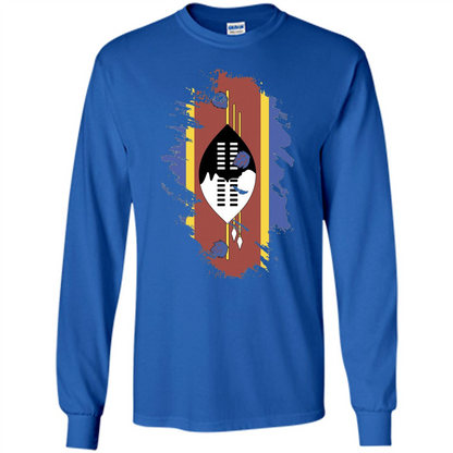 Flag of Swaziland T-shirt National Swaziland T-shirt Royal