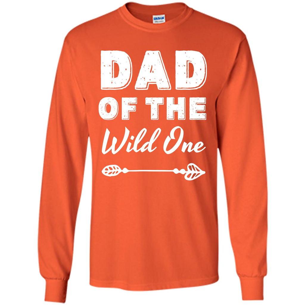 Dad Of The Wild One T-shirt Orange