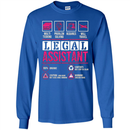 Legal Assistant T-shirt Funny Legal Assistant T-shirt Royal