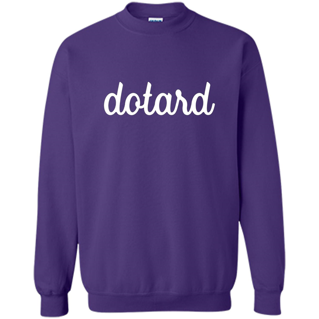 American President T-shirt Cursive Dotard T Shirt Purple