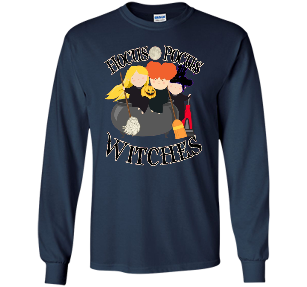 Hocus Pocus Witches Full Moon Cute Halloween October Shirt shirt Navy