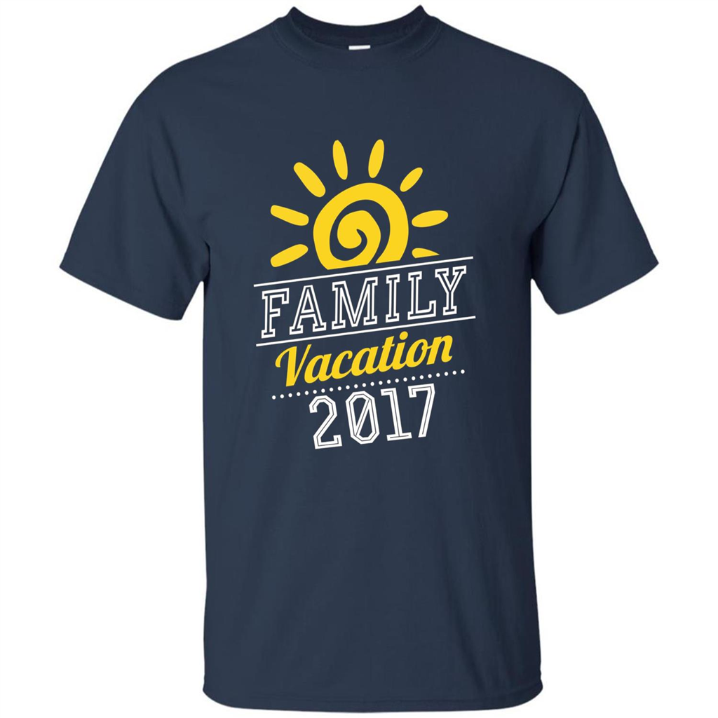Summer T-shirt Family Vacation 2017 T-shirt Navy