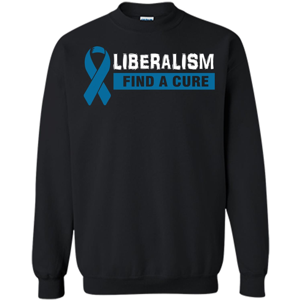 Cancer Awareness T-shirt Liberalism Find A Cure T-shirt Black